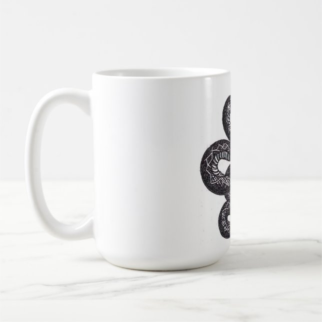 Crotalus Cascavella Orm (Giftig Gropviper) Kaffemugg (Vänster)
