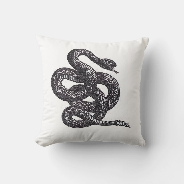Crotalus Cascavella Orm (Giftig Gropviper) Kudde (Framsida)