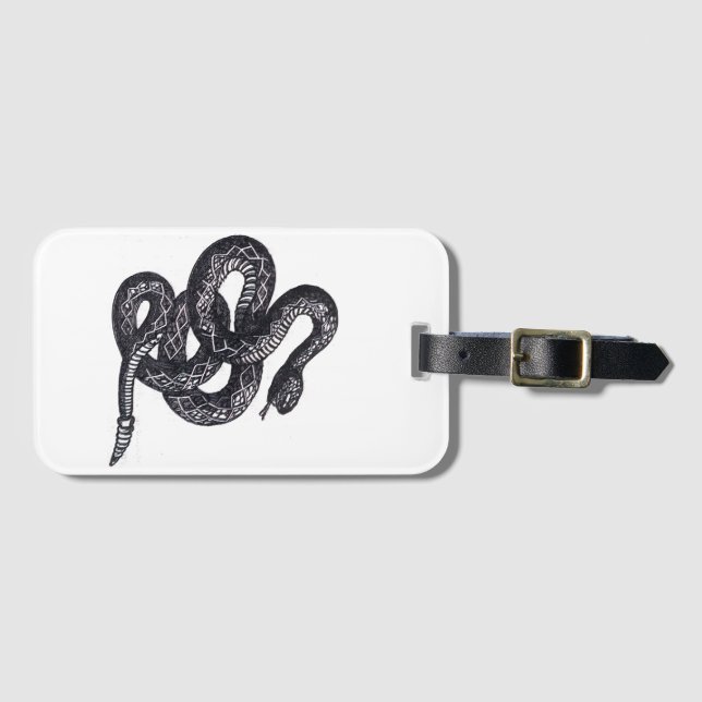 Crotalus Cascavella Snake (Venemous Pit Viper) Bagagebricka (Framsida horisontal)