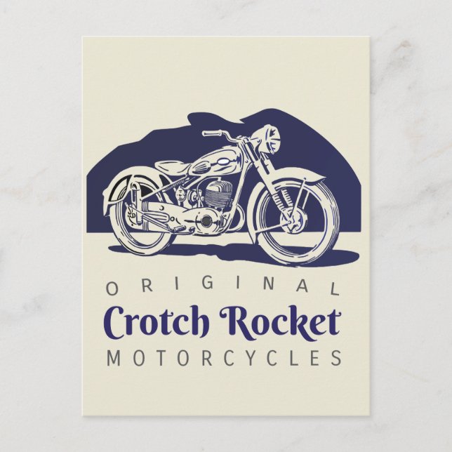 Crotch Rocket motorcyklar annons Postcard - 6 stil Vykort (Framsida)