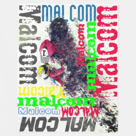 Crotch Rocket Street Tävla Bike Namn #1 Fleecefilt