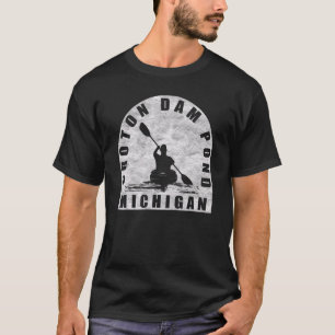 Croton Dam Pond Kayaking Michigan T Shirt