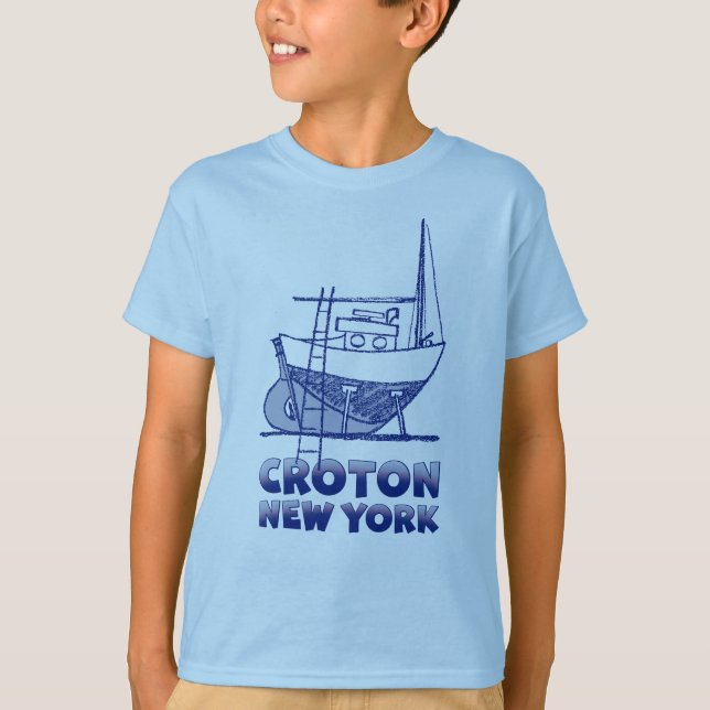 CROTON-ON-HUDSON BOY'S SAILBOAT T-SHIRT (Framsida)
