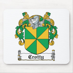 Crotty familjvapensköld musmatta