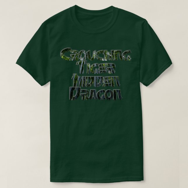 Crouching Tiger Gömt Dragon T Shirt (Design framsida)