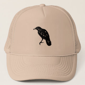 CROW カラス 切り絵 cutout picture Truckerkeps