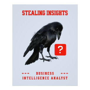 Crow Business Intelligence-analytiker Fototryck