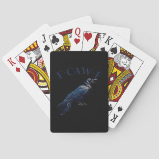 Crow, F-Caw-F Funny Bird Creative Casual Casinokort