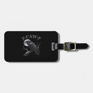 Crow F-Caw-F Funny Bird Moon Retro Classic Bagagebricka