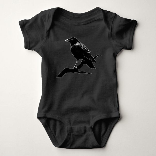 Crow (for dark backgrounds) tee shirt (Framsida)