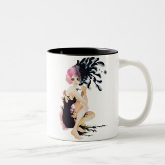 Crow girl-Mug Två-Tonad Mugg