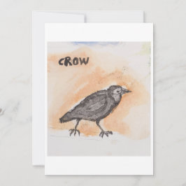 Crow Greeting Card Inbjudningar