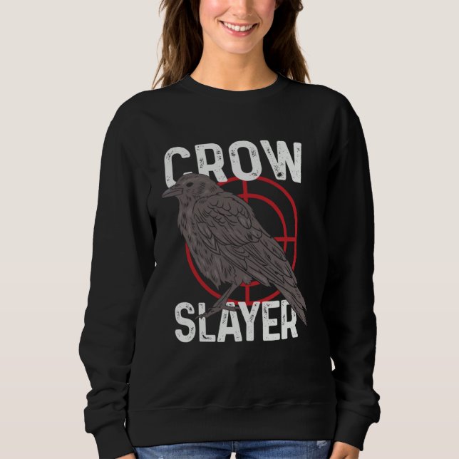 Crow Hunting Shooting Season Hunter Slayer Raven B T Shirt (Framsida)