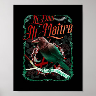Crow Ni Dieu Ni Maître Uttalande Ingen Gud Ingen H Poster