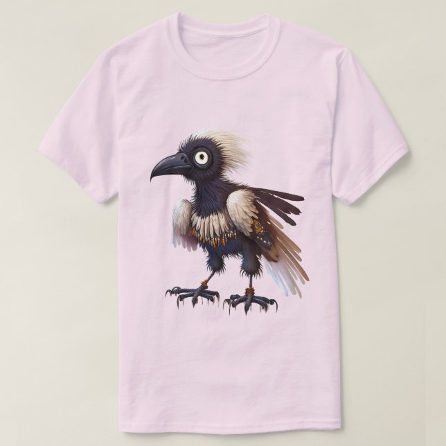Crow Punk 02 T-Shirt (Design framsida)
