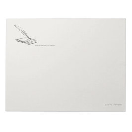 Crow-quilled page- Regency Correspondence Anteckningsblock