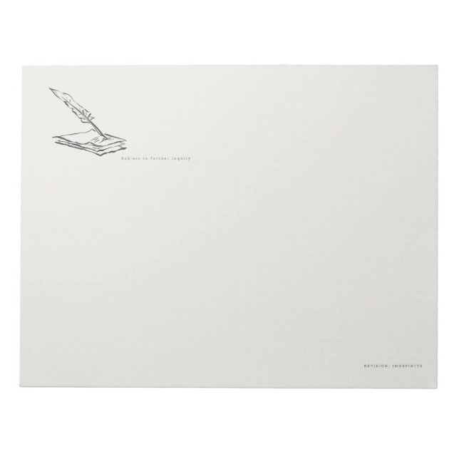 Crow-quilled page- Regency Correspondence Anteckningsblock (Framsida)