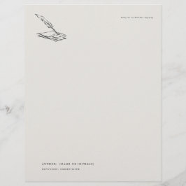 Crow-quilled page- Regency Correspondence Brevhuvud