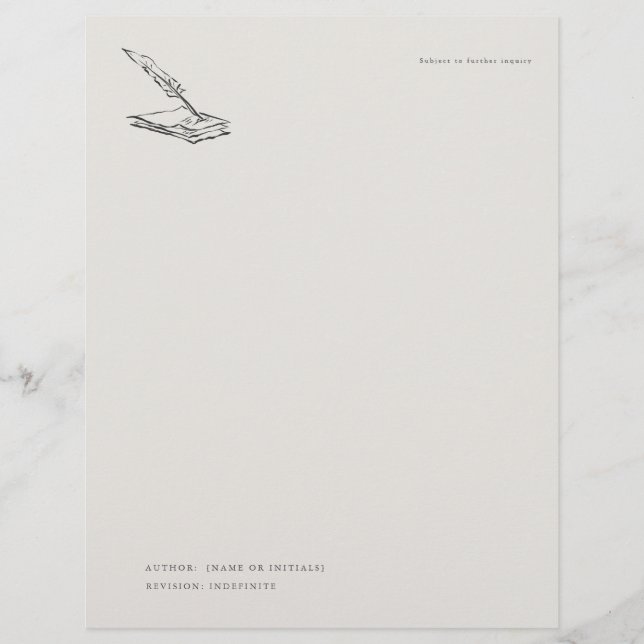 Crow-quilled page- Regency Correspondence Brevhuvud (Framsida)