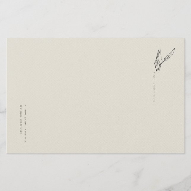 Crow-quilled page- Regency Correspondence Brevpapper (Framsida)