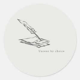 Crow-quilled page- Regency Correspondence Runt Klistermärke