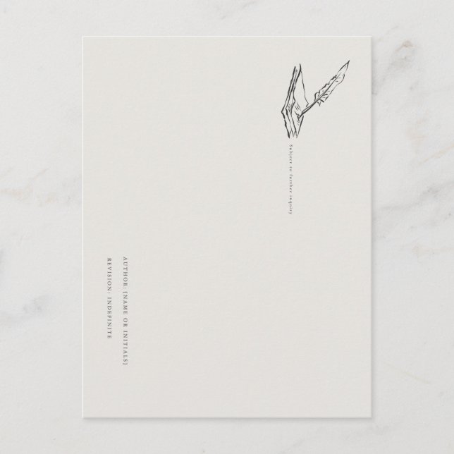 Crow-Quilled Pages- Jane Austen inspired Postcard Vykort (Framsida)