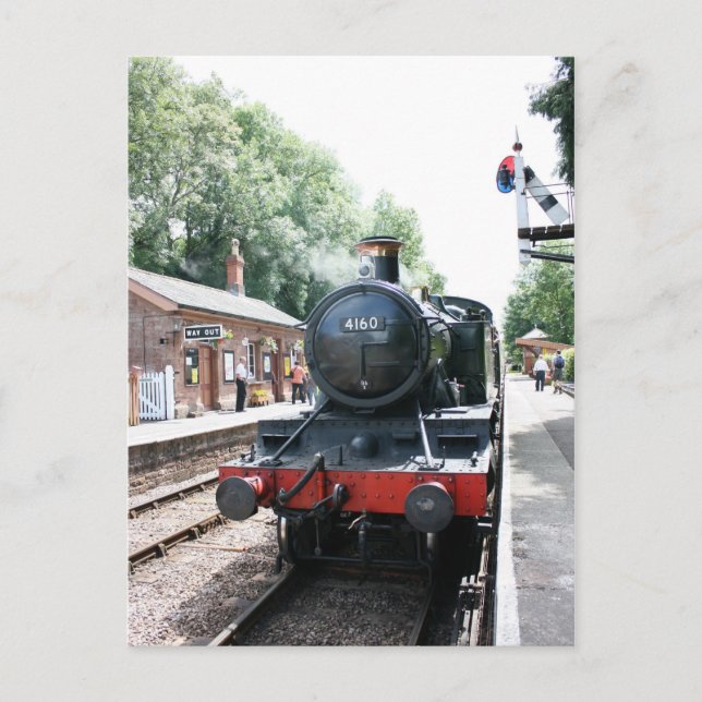 Crowcombe Heathfield station, WS Railway Vykort (Framsida)