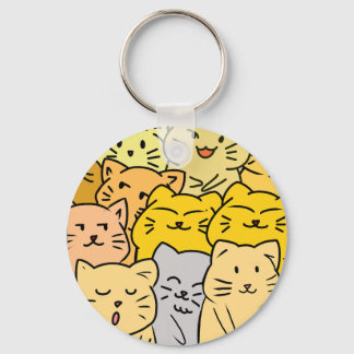 Crowd cat nyckelring