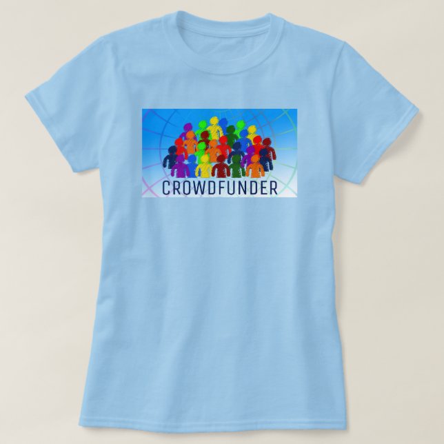 Crowd Design, Crowdfunder, folkfinansiering T Shirt (Design framsida)