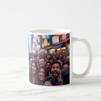 "Crowded Street Smiles" Kaffemugg