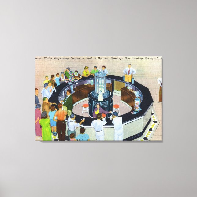 Crowds Gathering i Fontän i Hall of Canvastryck (Framsida)