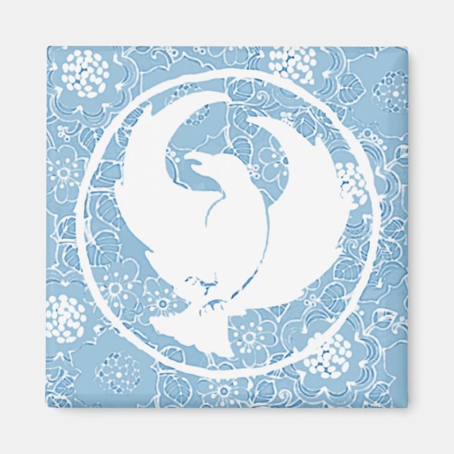 Crowfoot Magnet Blue Porcelain (Framsidan)