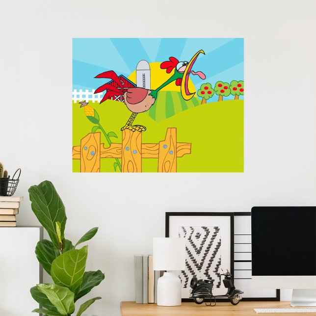 Crowing Rooster Poster (Skapare uppladdad)
