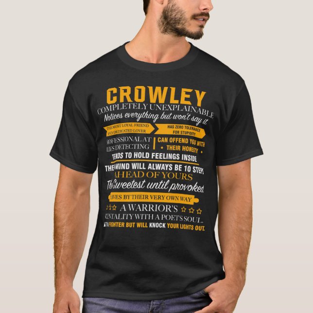 CROWLEY är fullständigt oförklarlig T Shirt (Framsida)