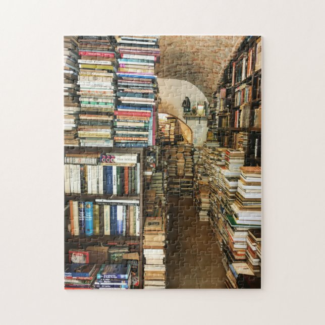 Crowley Bookstore i Zagreb Jigszle Puzzle Pussel (Vertikal)