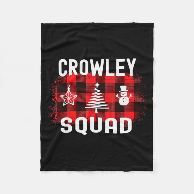 Crowley Proud Family Reunion Last Name Christmas S Fleecefilt (Framsidan)