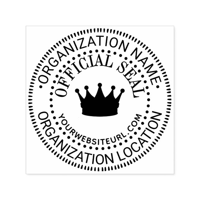 Crown #1 Generisk Anpassad Officiell Stämpel Namn  (Design)