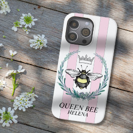 Crown Bee | Rosa & Vita Randig Personlig