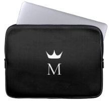 Crown Elegant Svart och Vit Monogram