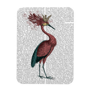Crown Marsala Heron Magnet