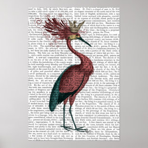 Crown Marsala Heron Poster