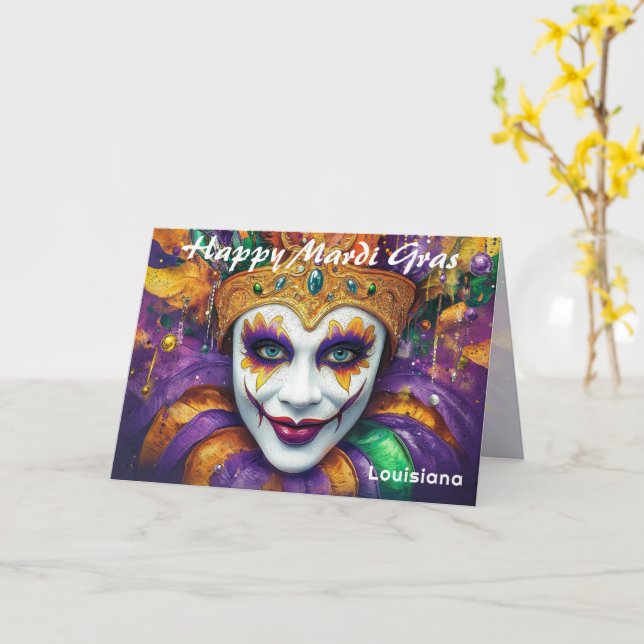 💚💜💛Crown Me Crazy: The Royal Ruckus Card Kort (Gul blomma)