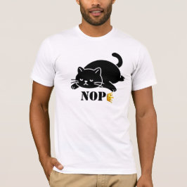 Crown NOPE Black Cat Funny for Cat Lovers T Shirt