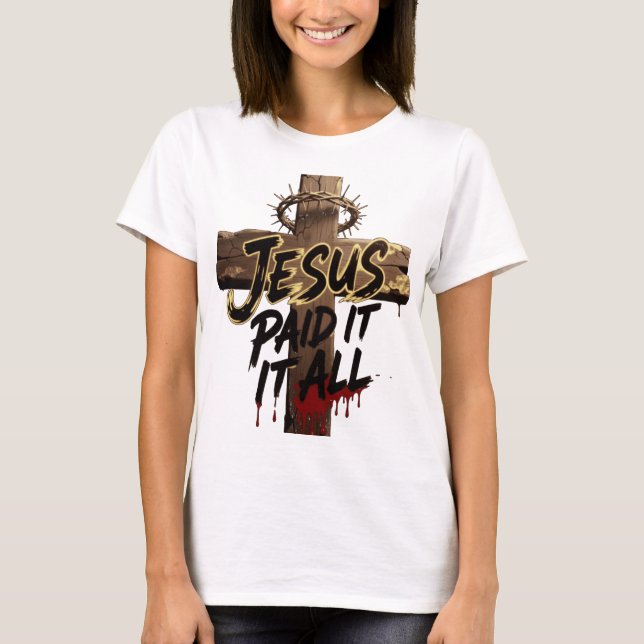 Crown of Thorns Jesus Shirt – Christian T-Shirt (Framsida)