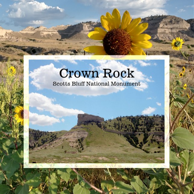 Crown Rock, Scotts Bluff National Monument, NE  Vykort (Skapare uppladdad)