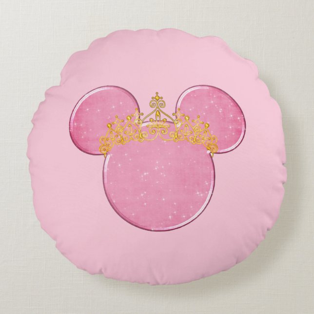 Crown Round Pillow Rund Kudde (Framsidan)