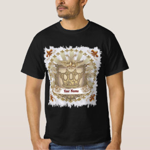 Crown Shield Familjevapen Efternamn T Shirt