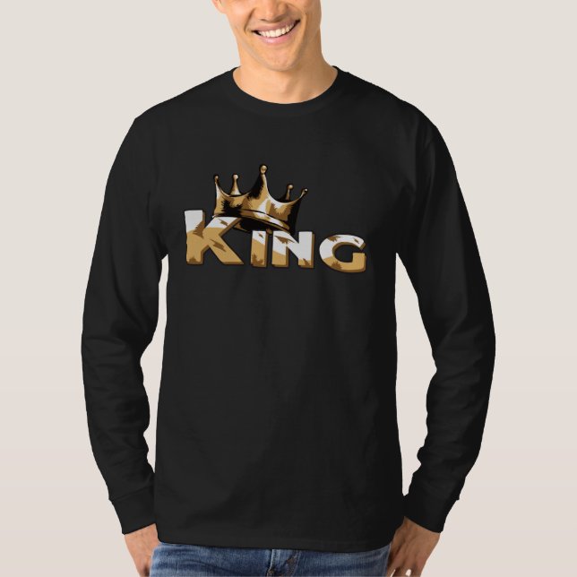 Crown with writing KING T Shirt (Framsida)