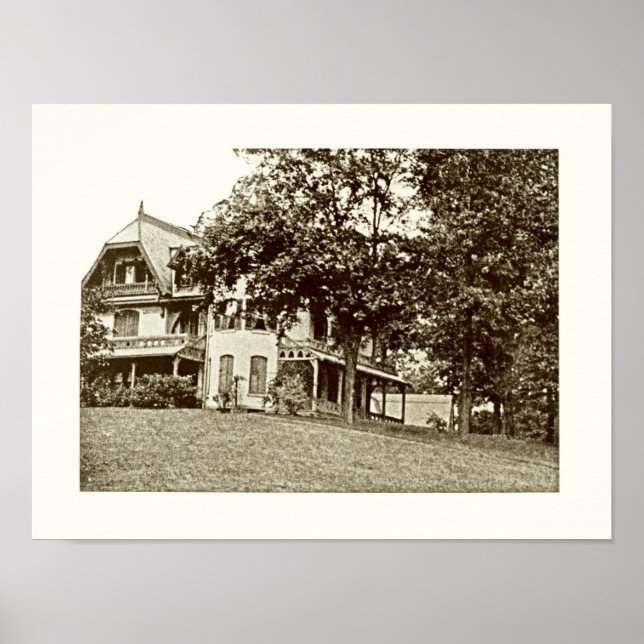 ’Crowndale’ at 37 Highland Ave, Kort Backe NJ Poster (Framsidan)