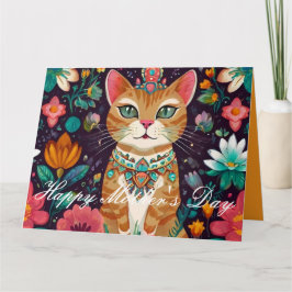 Crowned Bejeweled Cat Kort